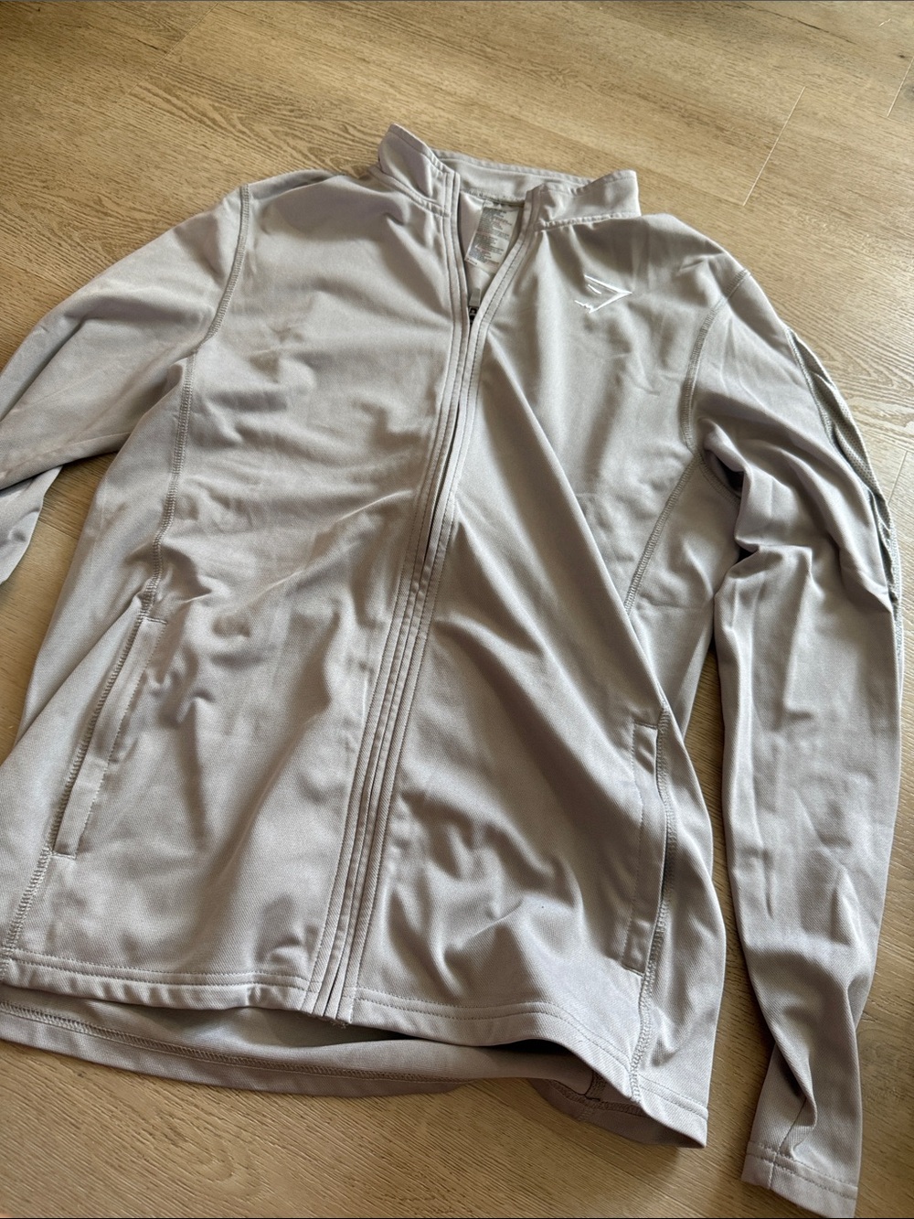 Gymshark Light Gray Performance Zip Jacket